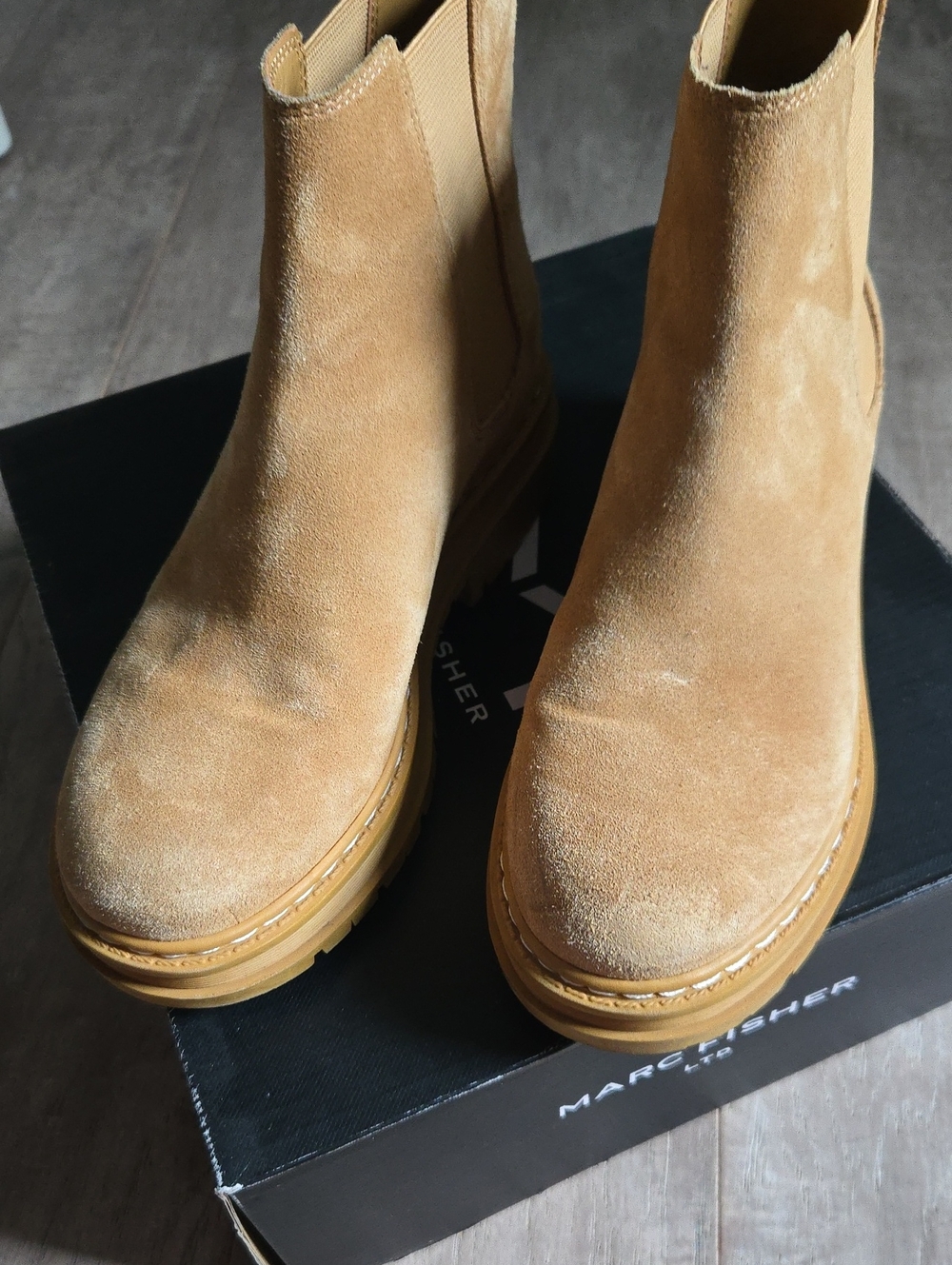 Marc Fisher Pirro Chelsea Lug Sole Boot